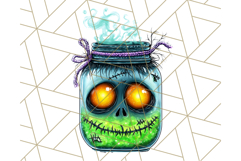 Halloween Monster Clipart PNG, Monsters in Jars, Spooky Png Product Image 5