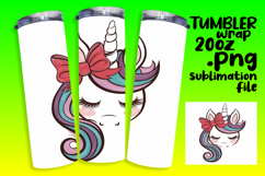 EYE-CATCHING 20oz Tumbler Template , Unicorn Product Image 1
