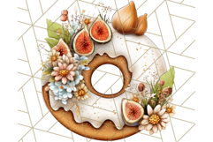Fall Donut Clipart PNG, Autumn Donuts With Pumpkins Product Image 5