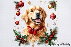 Christmas Retrievers Clipart PNG Product Image 1