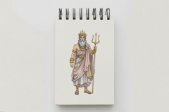 Mighty Poseidon Greek God of the Sea Trident PNG Summer King Product Image 5