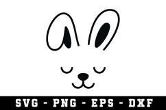 Bunny Ear &amp; Face SVG | SVG Cut files | Cricut Product Image 1