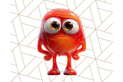 Slime Monster Clipart, Colorful Goo Graphics Png Product Image 5