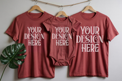 Christmas Family Matching Group Flat Lay Mockup Product Image 1