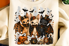 Cute Halloween Bats PNG, Coquette Bat Trio Sublimation, Bats Product Image 2