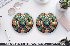 Car Coaster Sublimation| Valentine Coaster PNG Product Image 1