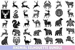 449 Animal Silhouette Stencil Bundle SVG, Celtic, Floral Product Image 13