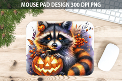 Watercolor Raccoon Mouse Pad Sublimation - Animal PNG Product Image 1