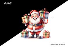 Funny Santa Claus Clipart, Christmas Clipart Product Image 1