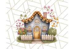 Whimsical Cottagecore Cottage PNG Clipart, Fairy House Png Product Image 5