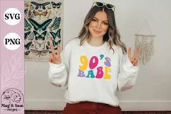 90's babe PNG | Nineties SVG and Cut Files for Crafters Product Image 2
