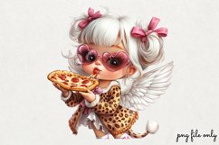 Lazy Pink Leopard girl for Clipart PNG Product Image 1