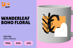 Wanderleaf Boho Floral Monogram Product Image 1