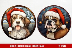 Stained Glass Christmas Dog Ornaments Product Image 1
