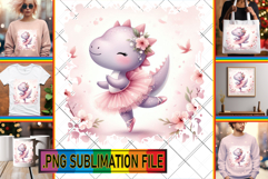 Cheerful TOTE BAG Art Ideas, Cute Dino Product Image 1
