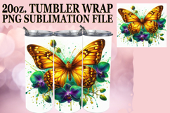 Bright Reflections 20oz tumbler wrap, Butterfly Product Image 1