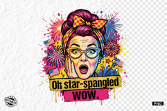 Funny Patriotic Grandma PNG Illustration Product Image 1