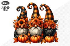 Halloween Gnomes Sublimation - Clipart PNG Design Product Image 1