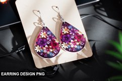 Valentines Day Teardrop Sublimation- Valentines Day Earring Product Image 1