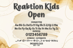Reaktion Kids Fonts | Cute Kids Font Bundle | Playful Font Product Image 13