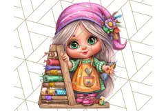Gnomes at Work Clipart PNG, Cute Gnomes PNG Illustration Product Image 5