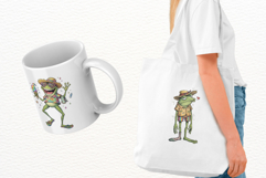 Whimsical Summer Frog Clipart 16 PNG Product Image 3