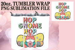 Joyful Escape 20oz tumbler wrap, Easter Gnome Product Image 1