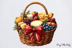 Christmas Baskets Clipart PNG Product Image 1