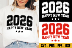 Happy new year, New Years svg, 2026 Svg, New Year Shirt Product Image 1