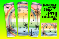 CHARMING 20oz PNG Tumbler Wrap , Halloween Product Image 1