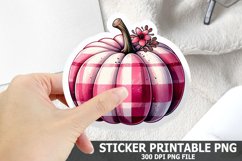 Halloween Pumpkin Sticker| Halloween Sticker PNG Design Product Image 1