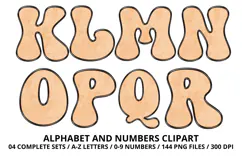 Summer Alphabet & Numbers PNG Clipart Doodle Letters 300 DPI Product Image 3