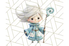 Fairy Tale Clipart PNG Magical Dress-Up Characters Product Image 5