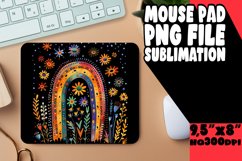 Vivid Mouse Pad Creations: Black &amp; Rainbow Edition Product Image 1
