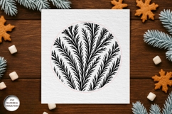Frost Pattern Coffee Coaster Acrylic SVG | Drink Coaster Product Image 2