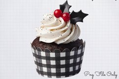 Black White Plaid Christmas PNG Product Image 1