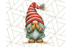 Christmas Gnome Clipart, Holiday Gnomes PNG Illustrations Product Image 5