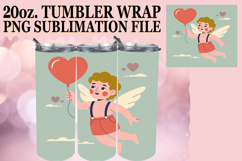 Blissful Moments 20oz tumbler wrap, Cupid Product Image 1