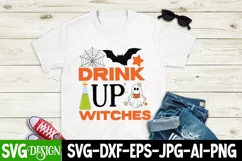 Drink Up Witches SVG Cut File,Drink Up Witches Sublimation Product Image 3