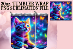 Blissful whispers 20oz tumbler wrap, Cat Product Image 1