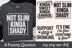 Funny Quotes SVG PNG Product Image 1
