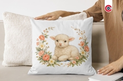 Whimsical Spring Meadow Animals Watercolor Clipart Bundle Product Image 13