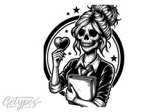 Teacher Skeleton SVG - Skeleton Teacher , Teacher SVG Product Image 1