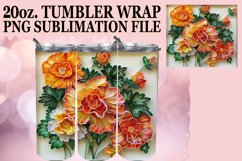 Spring Blossom 3D Tumbler Wrap - Sublimation Art Product Image 1