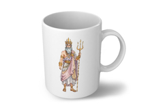Mighty Poseidon Greek God of the Sea Trident PNG Summer King Product Image 6