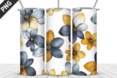 Flowers Tumbler Wrap | Sublimation Design | Tumble PNG Product Image 2