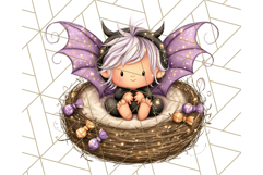 Halloween Fairy Clipart PNG, Spooky Cute Character Art Product Image 5