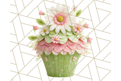 Paper Cupcake Clipart Layered Paper Scrapbook Collage Png Product Image 5