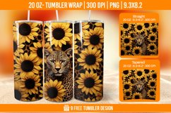 Pumpkin Tumbler Sublimation Wrap, 20 oz Fall Tumbler Wrap Product Image 1