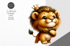Lion clipart, Safari clipart, Nursery clipart Product Image 1